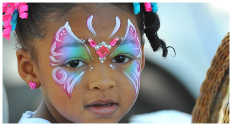 Facepainting at Clarks Farm