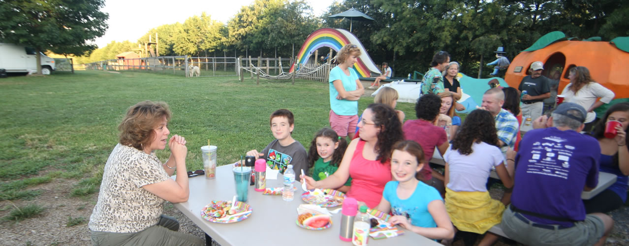 Group celebrating at Clark's Farm