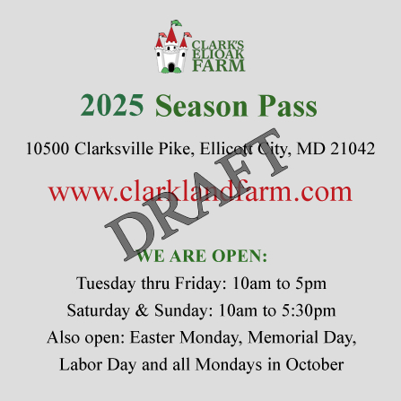 Season Pass for Clark's Elioak Farm